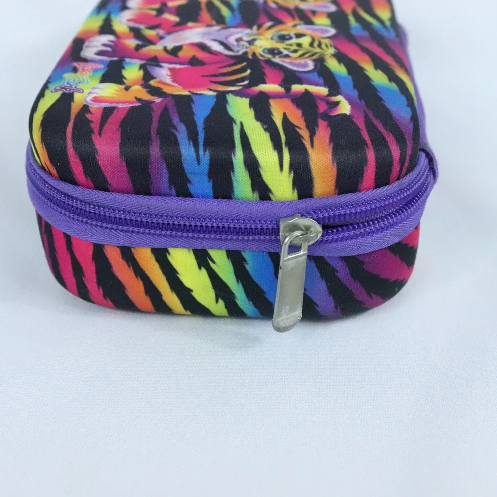 Lisa Frank Rainbow Forrest Tiger Storage Pencil Case Zipper Pouch 8
